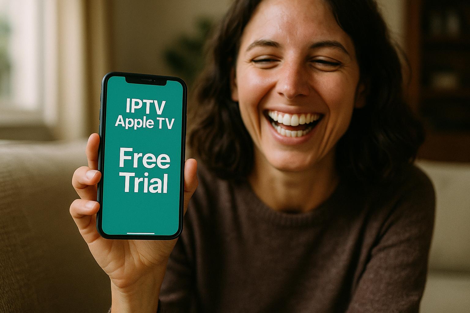 Starting the free 24-hour trial for IPTV Apple TV