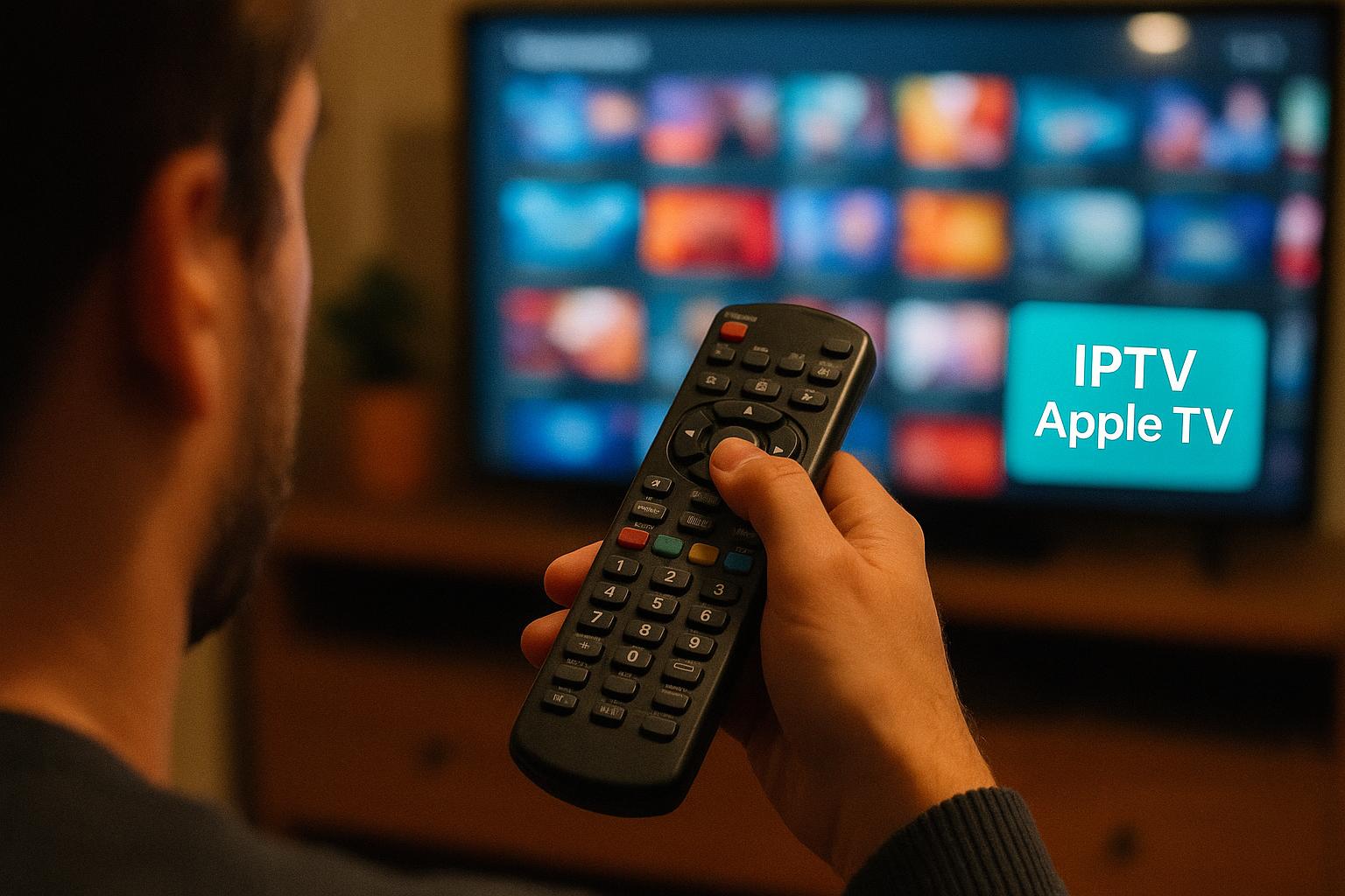 Browsing thousands of live channels and on-demand movies with IPTV Apple TV